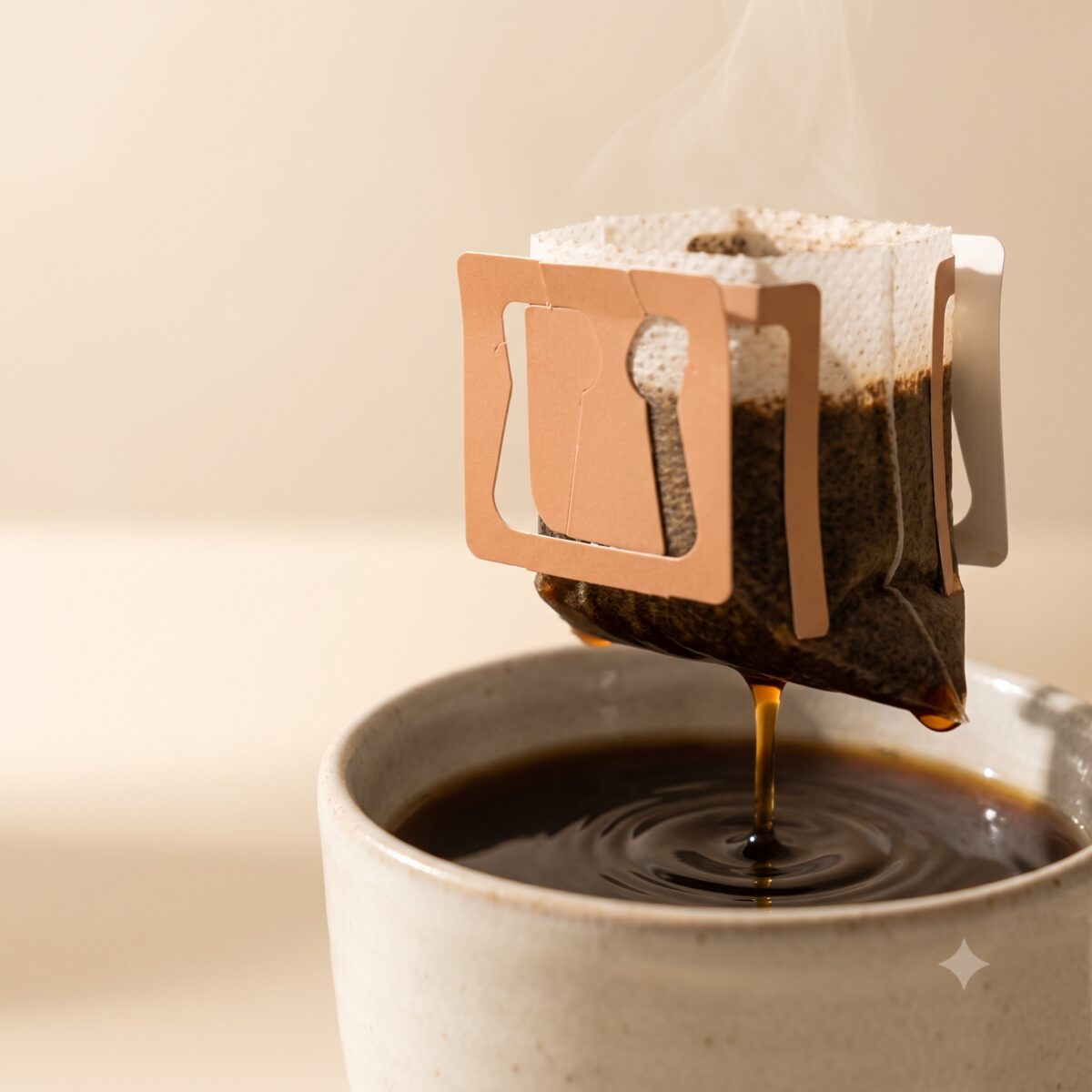 Sobre drip sobre una taza